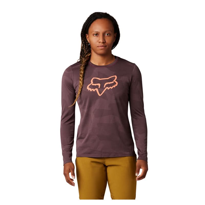 Koszulka Rowerowa z Długim Rękawem Fox Lady Ranger Tru Dri Dark Maroon 1 261533_ZAL560251.jpg