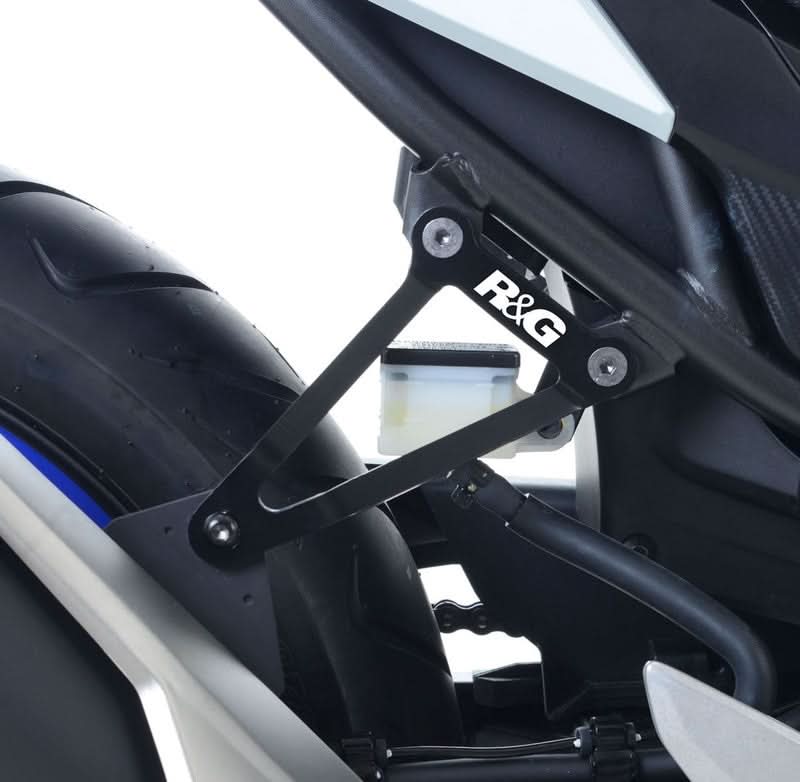 MOCOWANIE WYDECHU + ZAŚLEPKA PODNÓŻKA RG RACING HONDA CBR500R 16-, CB500F 16- BLACK 1