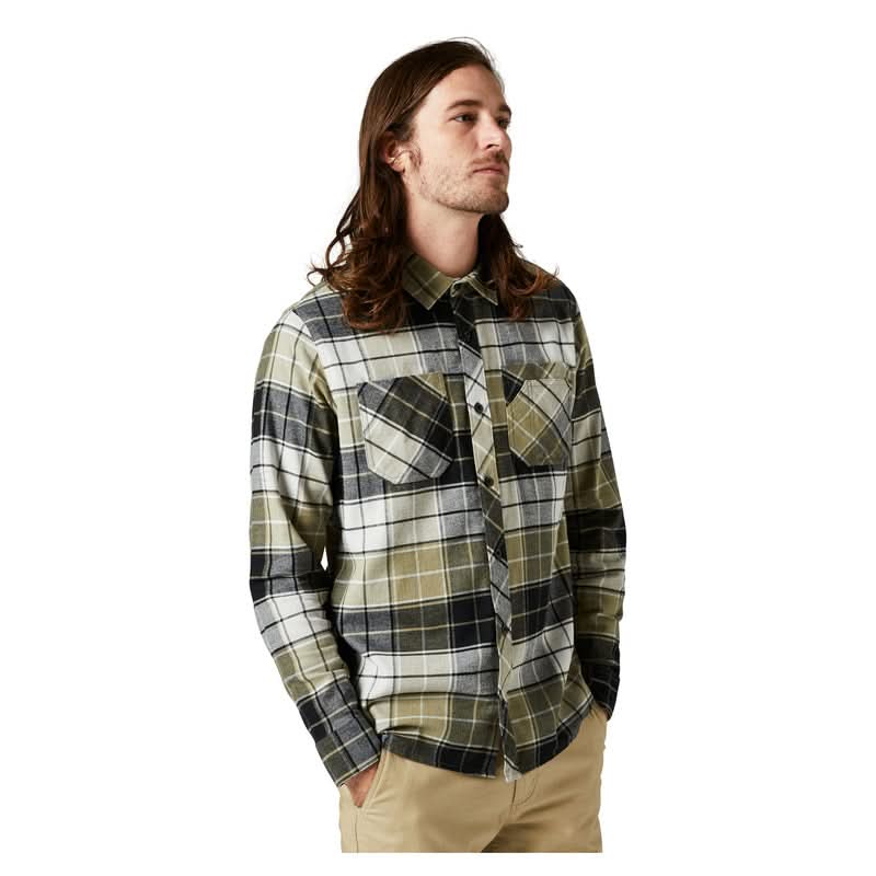 Koszula Fox Grainz Utility Flannel Bark 1 230311_ZAL451690.jpg