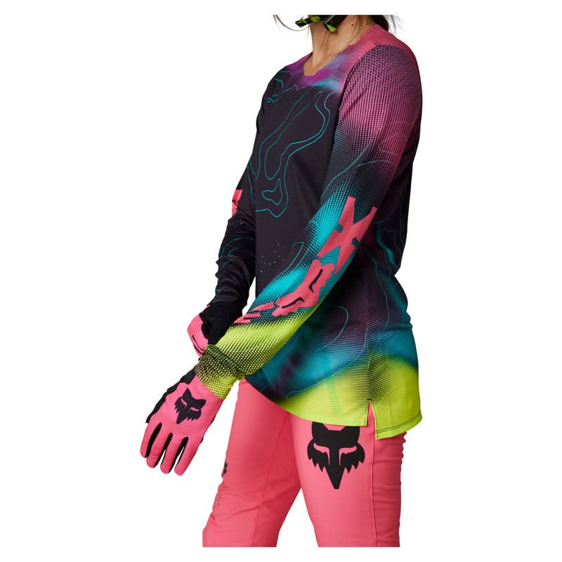 Koszulka Rowerowa z Długim Rękawem Fox Lady Flexair Lunar Black/Pink 4 261719_ZAL541241.jpg