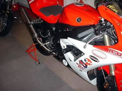 CRASHPADY CLASSIC RG RACING YAMAHA YZF-R1 02- 03 BLACK 1