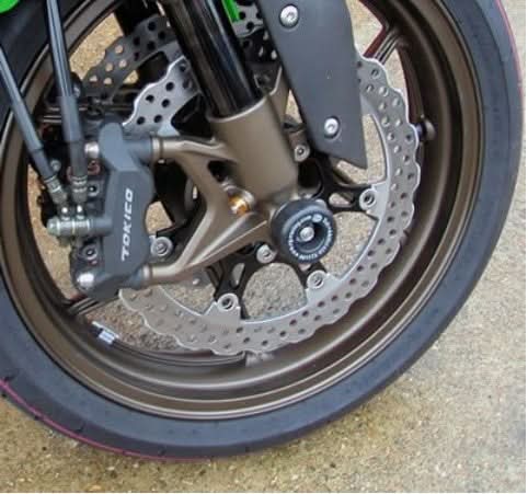 SLIDERY PRZEDNIEGO ZAWIESZENIA RG RACING KAWASAKI ZX-10R 06-07 BLACK 1