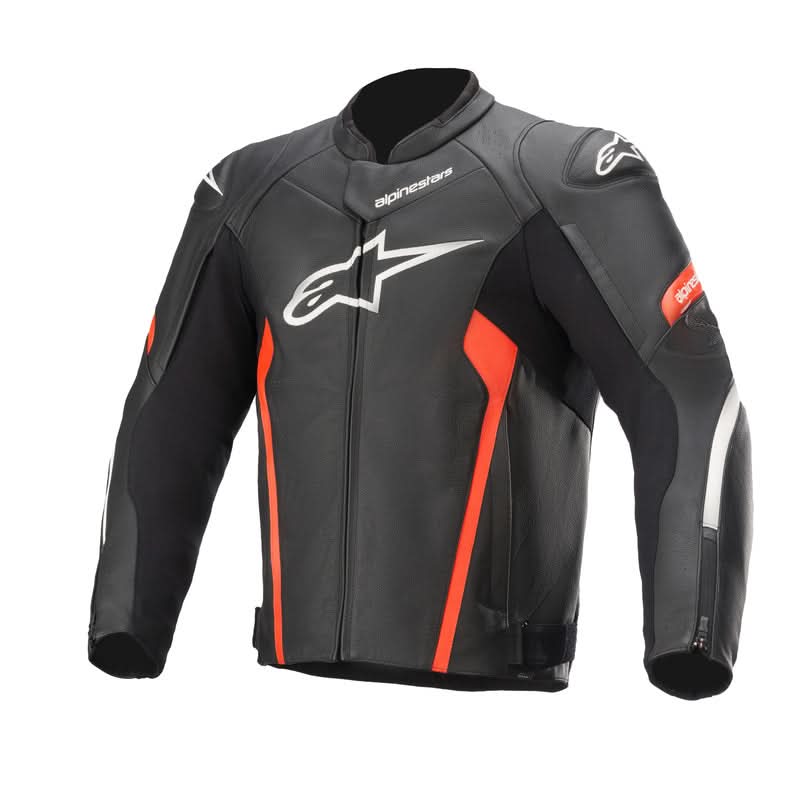 Kurtka Skórzana Alpinestars Faster V2 Black/Fluo Red 2 243266_ZAL482448.jpg
