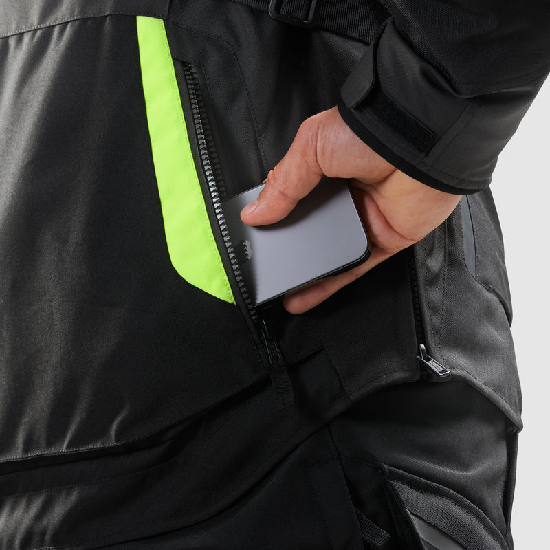 Kurtka motocyklowa tekstylna Rebelhorn Hiker 4 Black Dark Grey Fluo Yellow 30 293551_ZAL691091.jpg