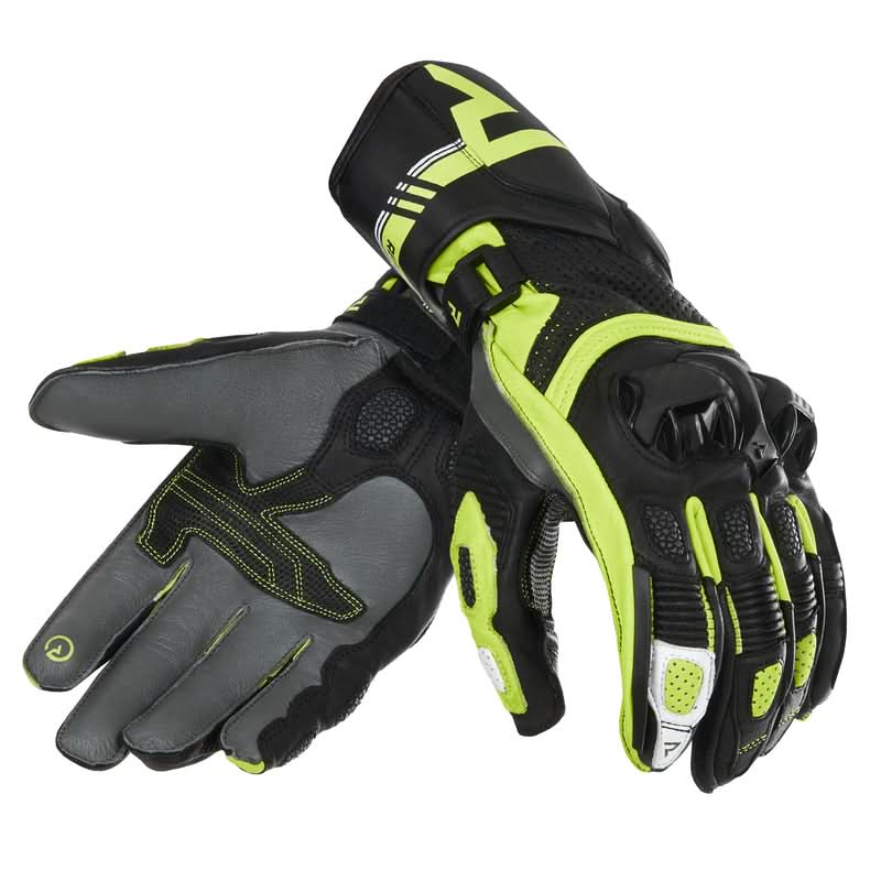 Motocyklowe Rękawice Skórzane Rebelhorn ST Long Black/Grey/Flo Yellow 1 194261_ZAL614862.jpg