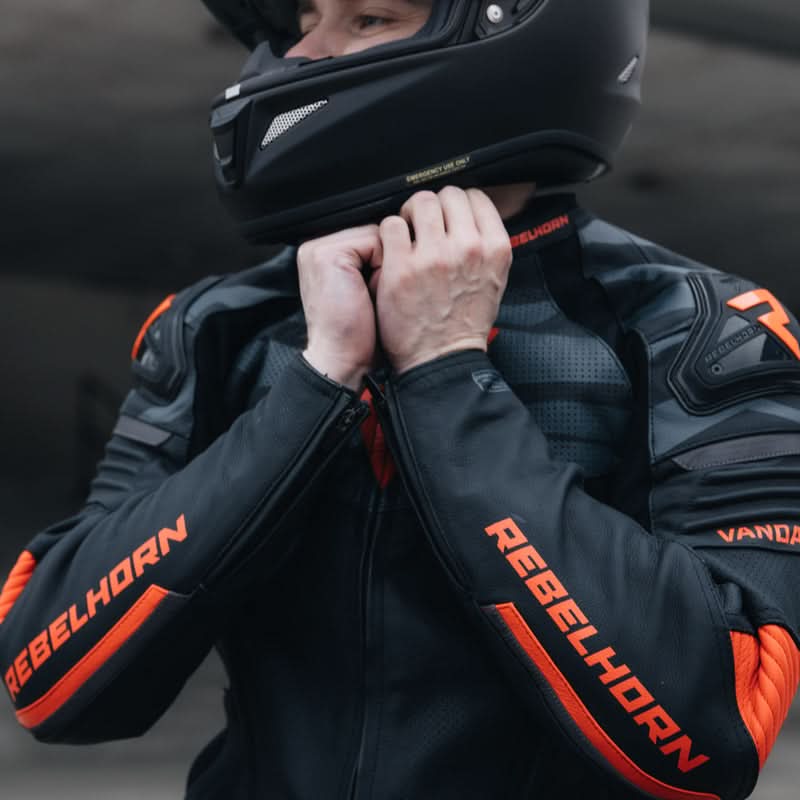 Kurtka motocyklowa skórzana Rebelhorn Vandal Black Fluo Red 18 214110_ZAL632439.jpg