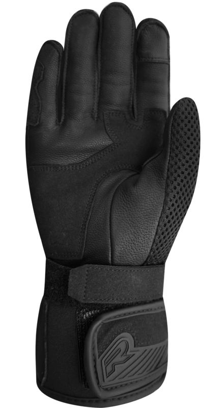 Motocyklowe Rękawice Skórzano-Tekstylne Racer Octo Black/Black 2 207060_ZAL351719.png