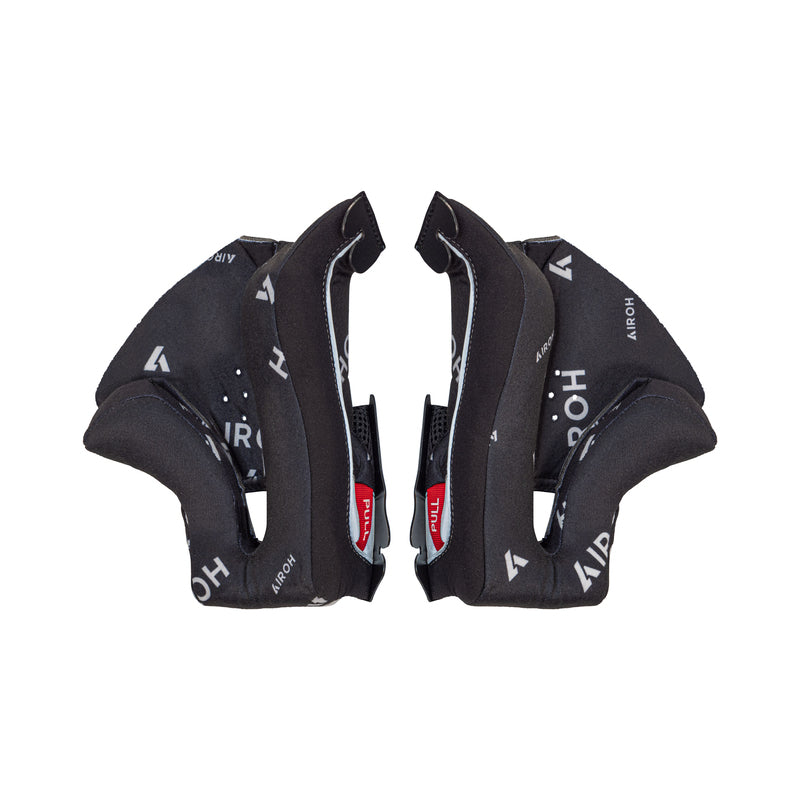 PODUSZKI POLICZKOWE DO KASKU AIROH TWIST 3 BLACK WHITE XS 1