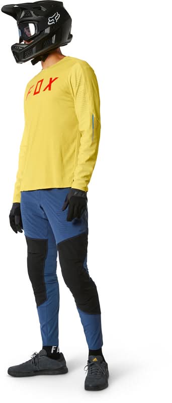 Koszulka Rowerowa z Długim Rękawem Fox Flexair Pro Pear Yellow 3 228267_ZAL480405.jpg