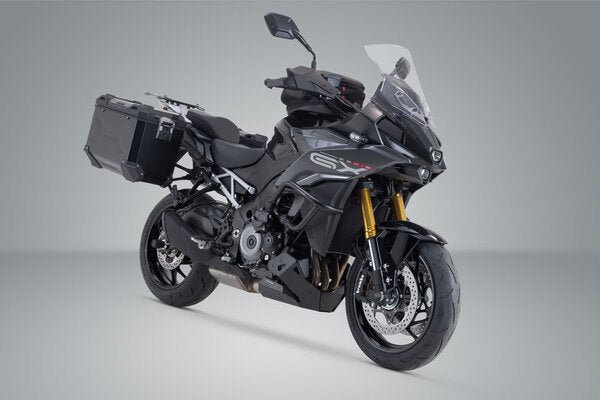 ZESTAW KUFRÓW BOCZNYCH TRAX ADV I STELAŻY SW-MOTECH SUZUKI GSX-S1000GX (23-) BLACK 45/45L 3