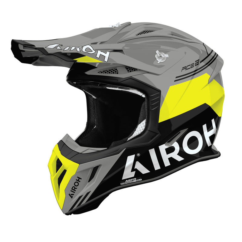 KASK MOTOCYKLOWY AIROH AVIATOR ACE 2 FURY YELLOW GLOSS XL 1