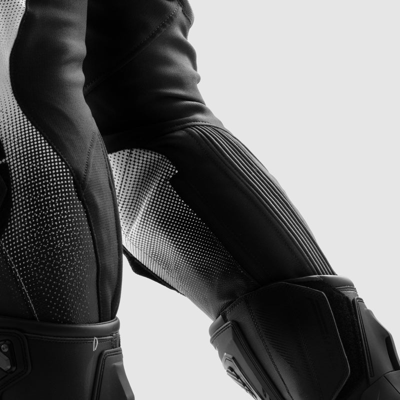 Spodnie motocyklowe skórzane Rebelhorn Inferno Black White 39 324021_ZAL798249.jpg