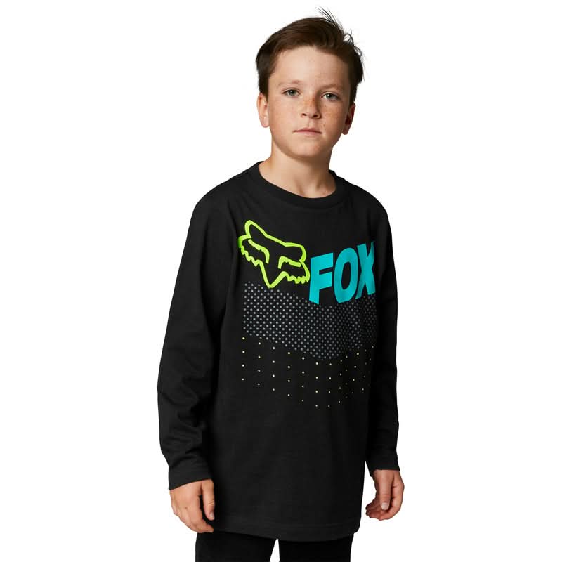 Koszulka Fox Junior z Długim Rękawem Trice Black 1 223250_ZAL429630.jpg