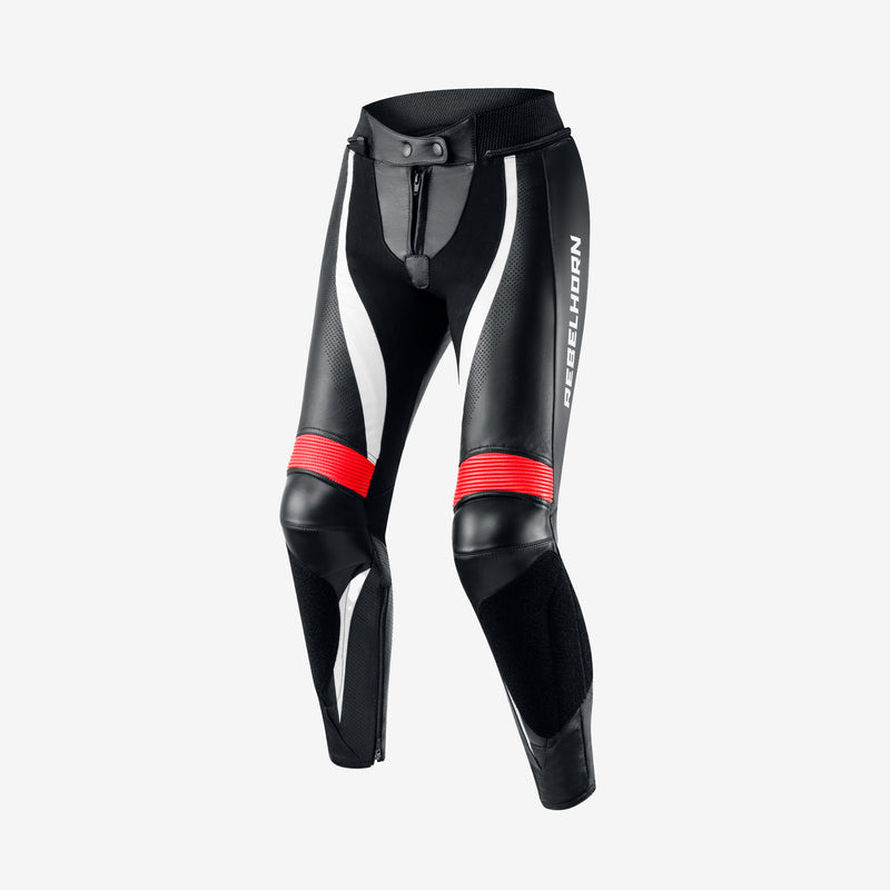Spodnie Motocyklowe Skórzane Damskie Rebelhorn Rebel Black Fluo Red White 5 214848_ZAL424314.jpg