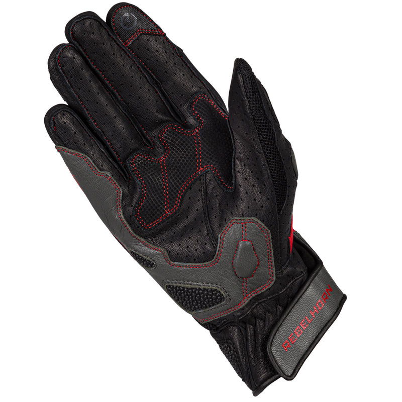 Rękawice motocyklowe damskie Rebelhorn Flux 2 Black Grey Fluo Red 5 214882_ZAL615903.jpg