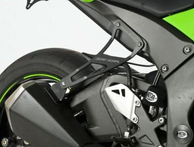 MOCOWANIE WYDECHU + ZAŚLEPKA PODNÓŻKA RG RACING KAWASAKI ZX10R 11- BLACK 1
