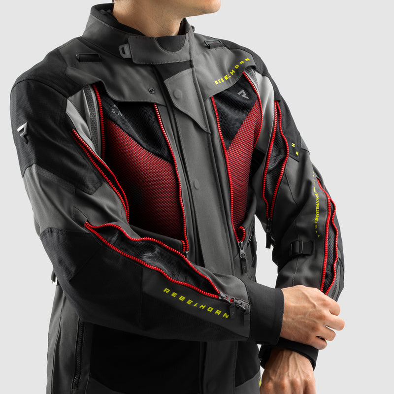 Kurtka Motocyklowa Tekstylna Rebelhorn Hardy 3.0 Dark Grey Black Fluo Yellow 43 324094_ZAL795051.jpg