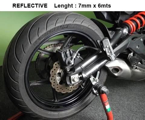 TAŚMA NA FELGĘ KEITI REFLECTIVE STICKER STRIP BLACK 5