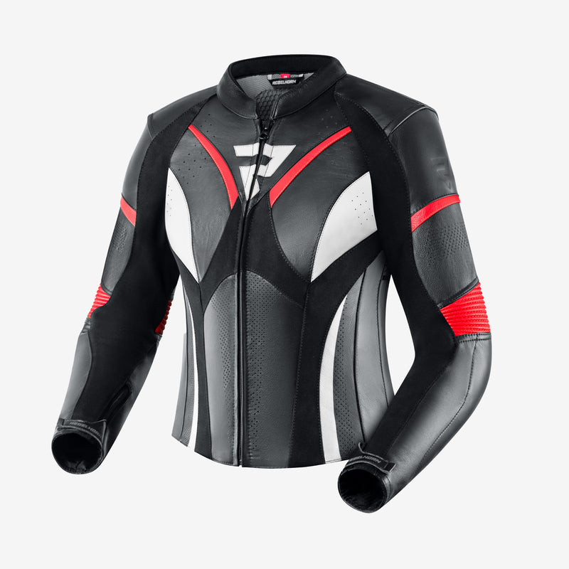 Kurtka motocyklowa skórzana damska Rebelhorn Rebel Black Fluo Red White 5 214441_ZAL424250.jpg