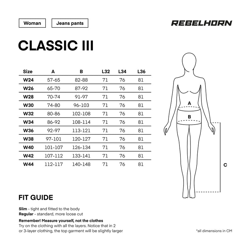 Jeansy motocyklowe Damskie Rebelhorn Classic 3 Skinny Washed Black 15 241892_ZAL616874.jpg