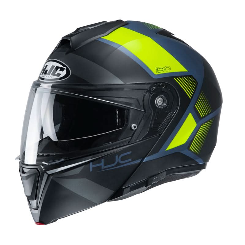 Motocyklowy Kask HJC i90 Hollen Black/Flo Yellow 1 198140_ZAL322112.jpg