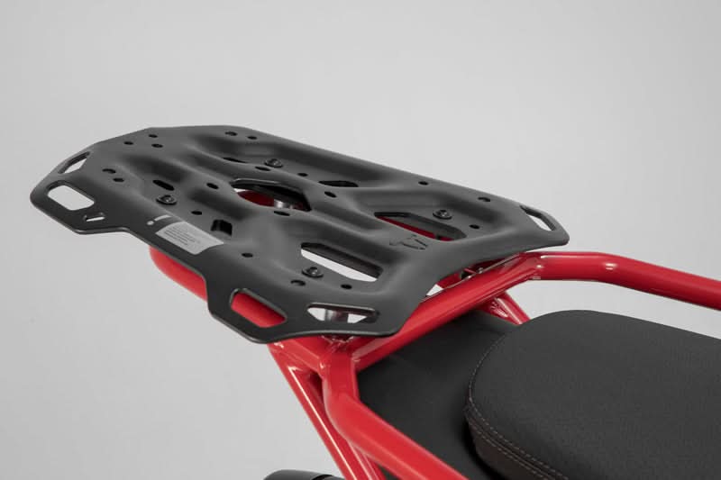 STELAŻ POD BAGAŻ CENTRALNY ADVENTURE-RACK SW-MOTECH MOTO GUZZI V85 TT (19-) BLACK 1