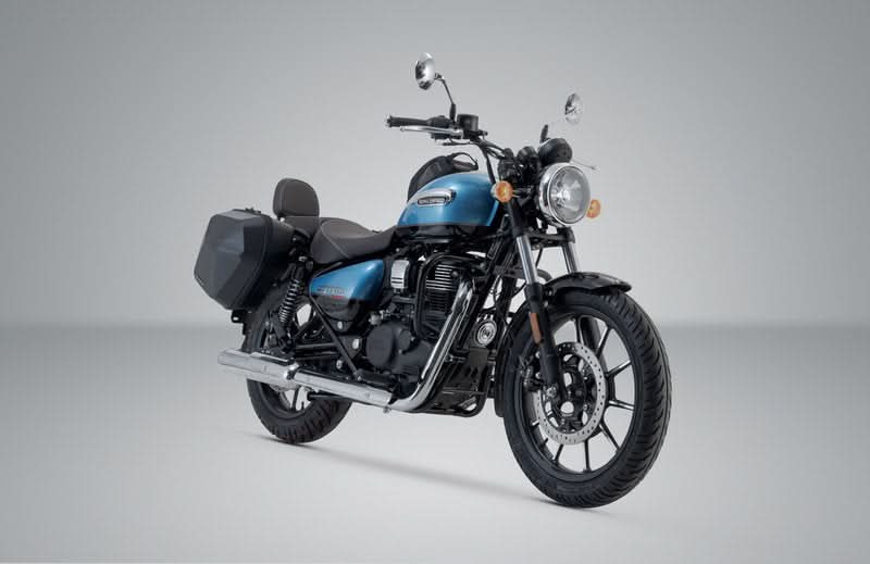 ZESTAW KUFRÓW BOCZNYCH URBAN ABS I STELAŻY SW-MOTECH ROYAL ENFIELD METEOR 350 (19-) BLACK 2X16,5L 1