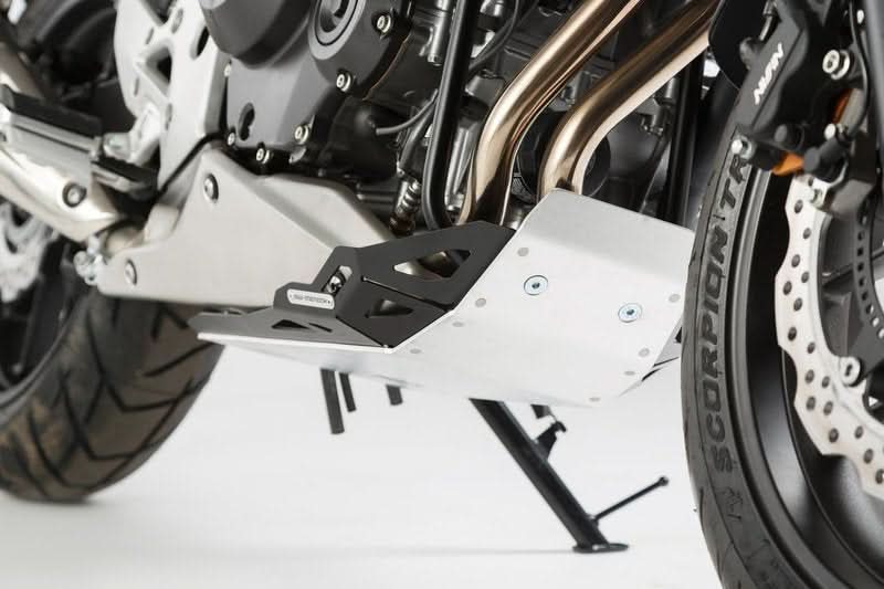 OSŁONA SILNIKA PŁYTA POD SILNIK SW-MOTECH HONDA CB500X (13-18) BLACK/SILVER 3