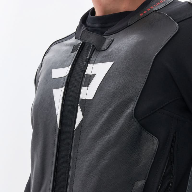 Kurtka motocyklowa skórzana Rebelhorn Veloce Black Grey Fluo Red 26 277790_ZAL678265.jpg