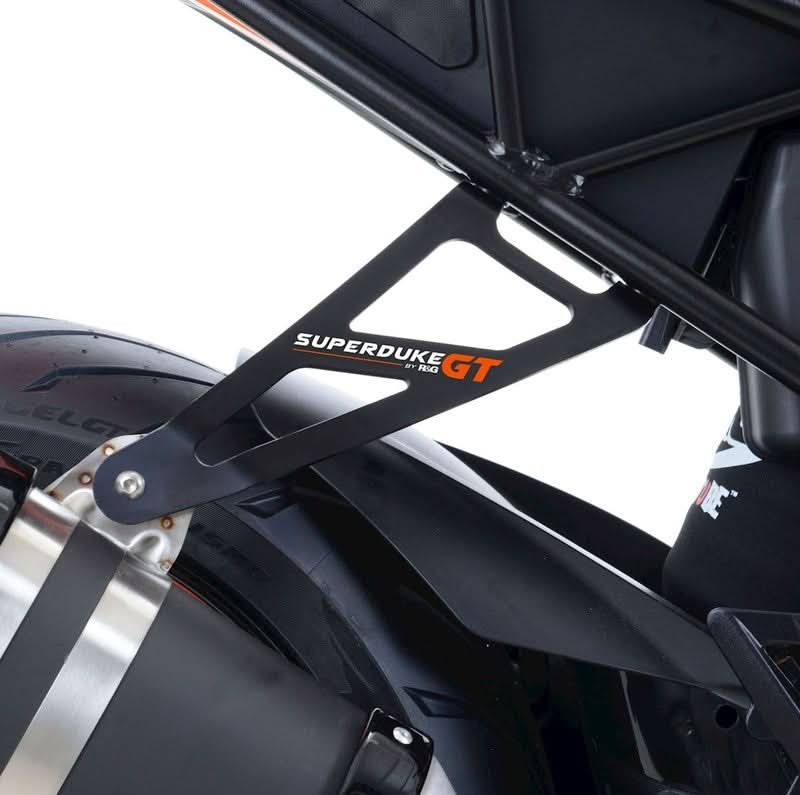 MOCOWANIE WYDECHU + ZAŚLEPKA PODNÓŻKA RG RACING KTM SUPER DUKE GT 16- BLACK 1