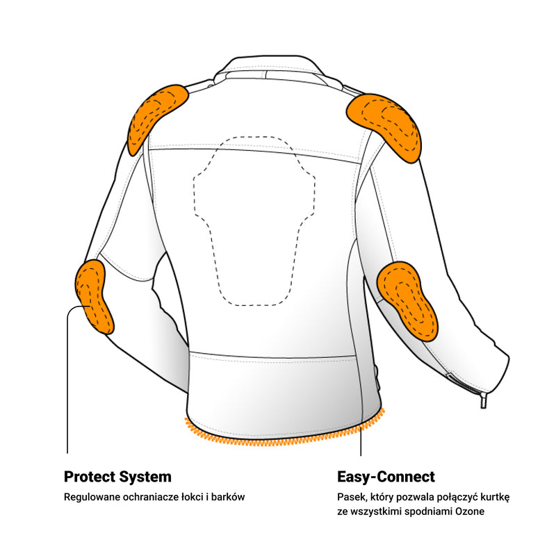 Kurtka Motocyklowa Skórzana Damska Ozone Ramones Black 13 159693_ZAL647258.jpg