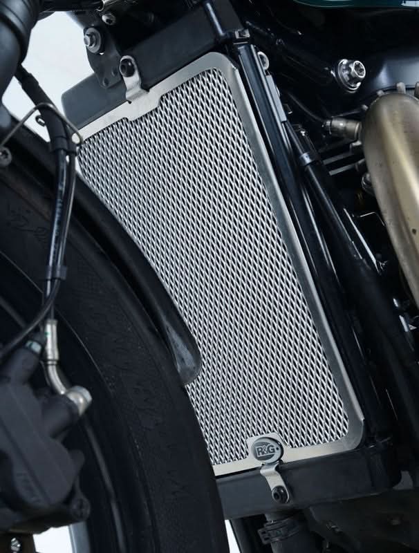 OSŁONA CHŁODNICY RG RACING TRIUMPH BONNEVILLE BOBBER 17- SILVER 1