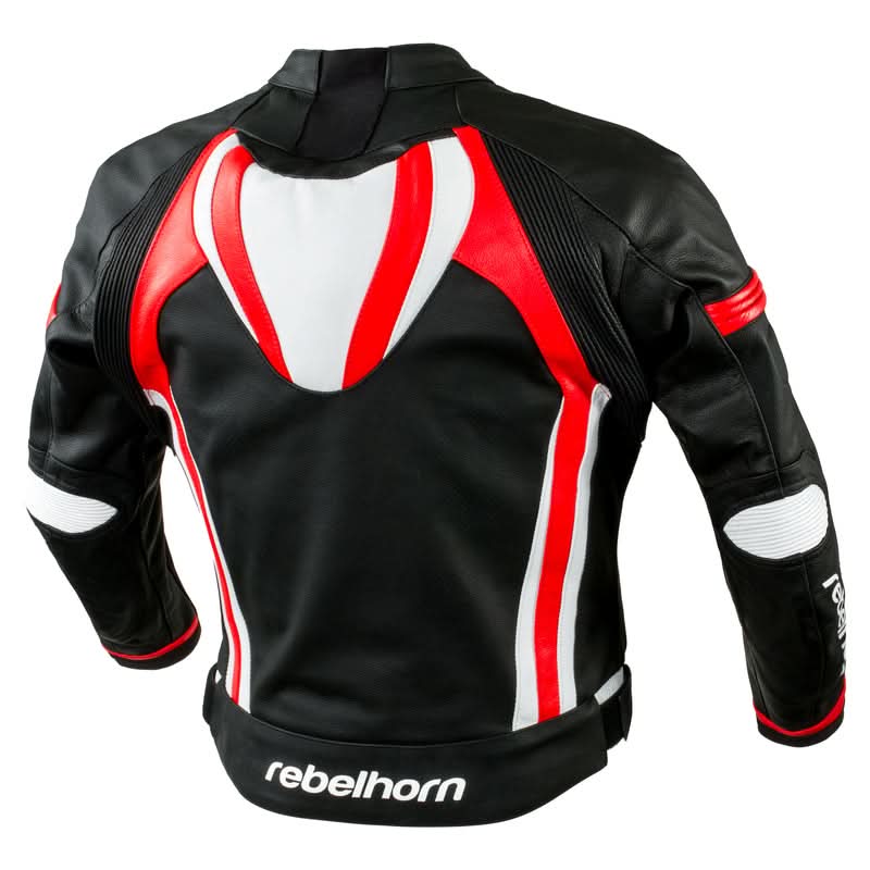 Motocyklowa Kurtka Skórzana Rebelhorn Piston II Black/White/Flo Red 3 134025_ZAL247543.jpg
