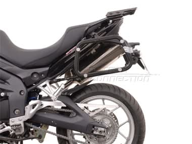 ZESTAW KUFRÓW BOCZNYCH TRAX ADV I STELAŻY SW-MOTECH TRIUMPH TIGER 1050 (06-12) SILVER 45/37L 1