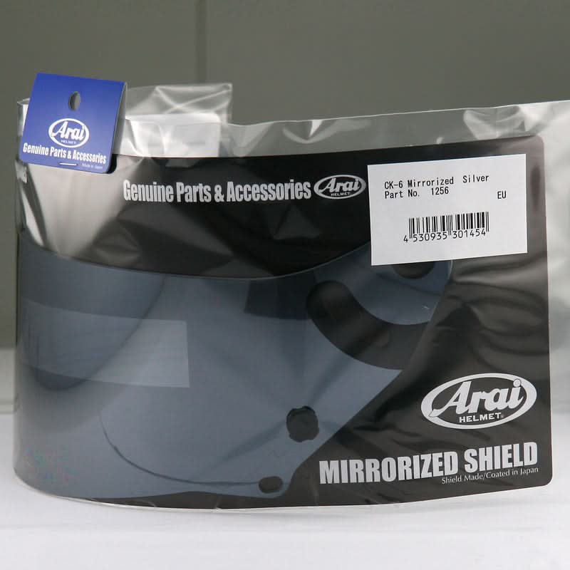 SZYBA DO KASKU ARAI SAMOCHODOWEGO CK-6 MIRROR SILVER 1