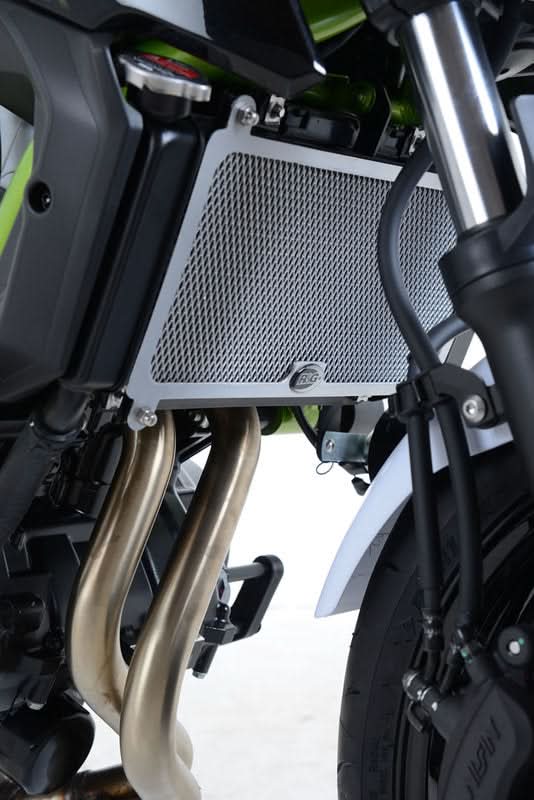 OSŁONA CHŁODNICY RG RACING KAWASAKI Z650RS 22-, Z650 17-, NINJA 650 17- TITANIUM 1