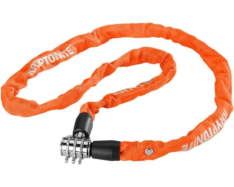 ZAPIĘCIE ŁAŃCUCHOWE KRYPTONITE KEEPER 411 NA SZYFR ORANGE 0,4CM X 110CM 1