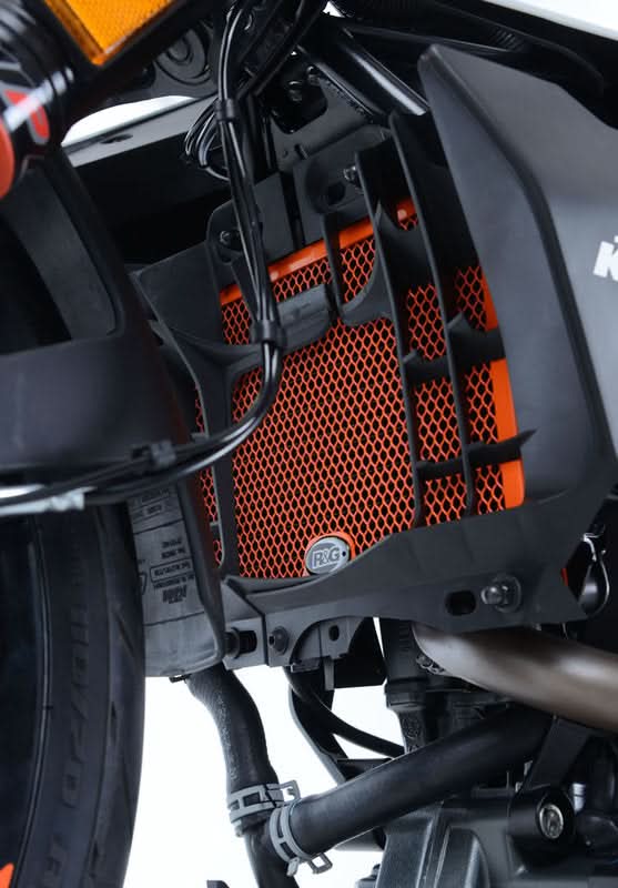 OSŁONA CHŁODNICY RG RACING KTM 125/200 DUKE ORANGE 1