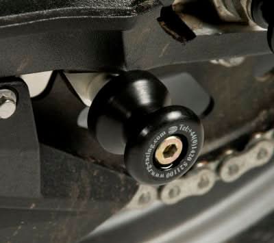 ROLKI WAHACZA RG RACING TRIUMPH TIGER 800/XCX/XRX/XCA & MZ1000 & KAWASAKI ZX6R 13- 18/Z800 BLACK 1