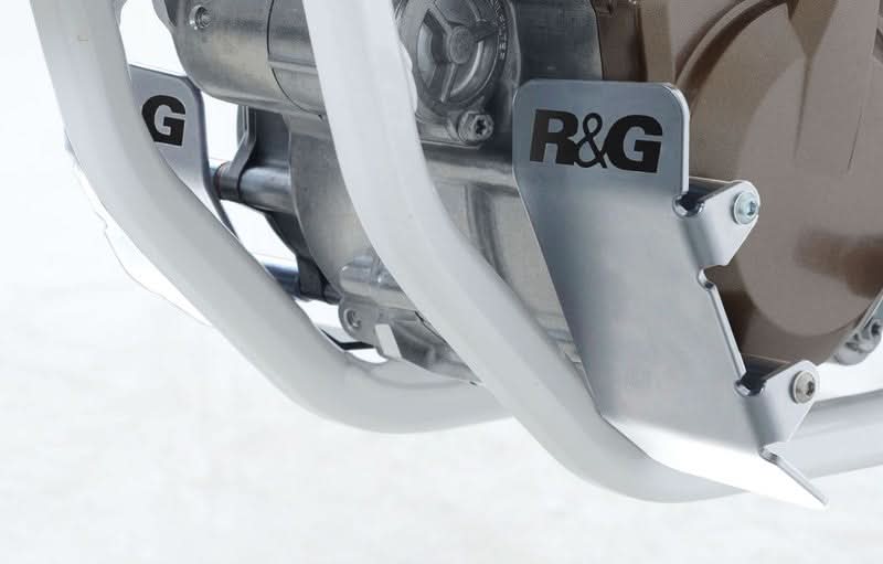 OSŁONA SILNIKA RG RACING HUSQVARNA FS450 15-, ENGINE CASE GUARD SET ALUMINIUM SILVER 1