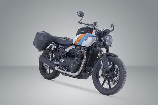 ZESTAW KUFRÓW BOCZNYCH URBAN ABS I STELAŻY SW-MOTECH 2X 16.5 L. TRIUMPH SPEED TWIN 900 (24-) 3