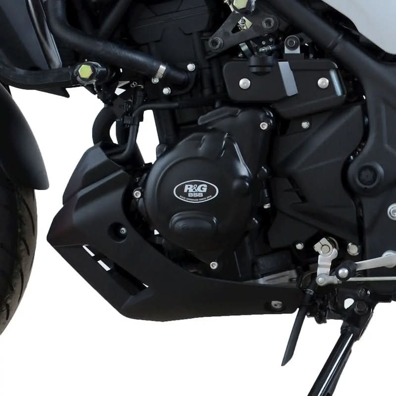 OSŁONA SILNIKA RG RACING YAMAHA YZF-R25 14-/YZF-R3 15-/MT-25/MT-03, LEWA STRONA BLACK RACE 1