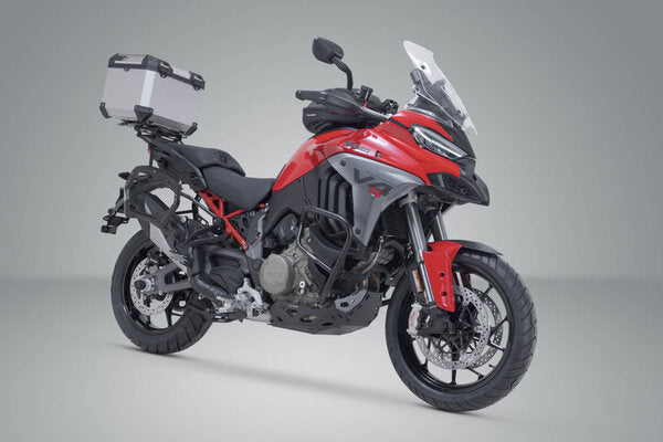 ZESTAW KUFRA CENTRALNEGO TRAX ADV SW-MOTECH DUCATI MULTISTRADA V4 MODELS (20-) SILVER 3
