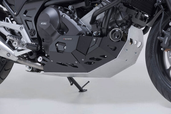 OSŁONA SILNIKA PŁYTA POD SILNIK SW-MOTECH BLACK/HONDA NC700 / NC750 WITH DCT. BLACK SILVER 3