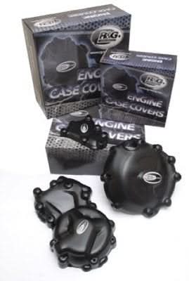 ZESTAW OSŁON SILNIKA RG RACING APRILIA DORSODURO 1200/CAPONORD 1200 (2 CZĘŚCI) BLACK 1