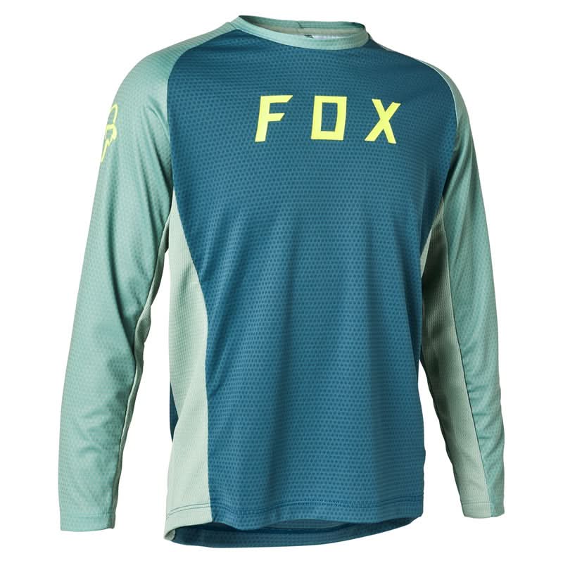 Koszulka Rowerowa Fox Junior z Długim Rękawem Defend Light Blue 1 223841_ZAL428396.jpg