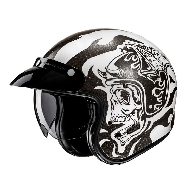 Kask motocyklowy HJC V31 Flame White Black 3 332705_ZAL753476.jpg