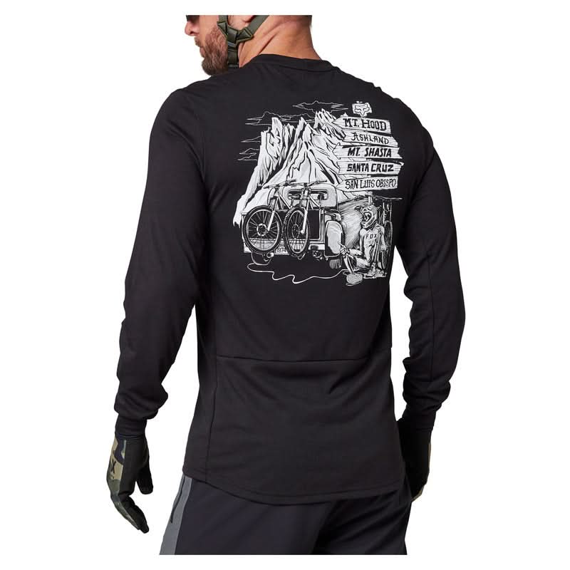Koszulka Rowerowa z Długim Rękawem Fox Ranger Dr Black 3 261197_ZAL541626.jpg