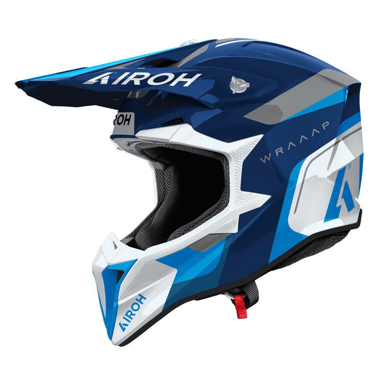 KASK MOTOCYKLOWY AIROH WRAAAP CONQUER BLUE GLOSS L 2