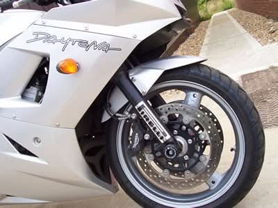 SLIDERY PRZEDNIEGO ZAWIESZENIA RG RACING DAYTONA 600/650 / TT 600, SPEED FOUR BLACK 1